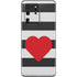 Black And White Striped Heart Galaxy S20 Ultra 5G Skin